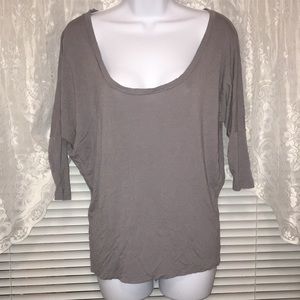 American Apparel 3/4 Length Sleeve Top